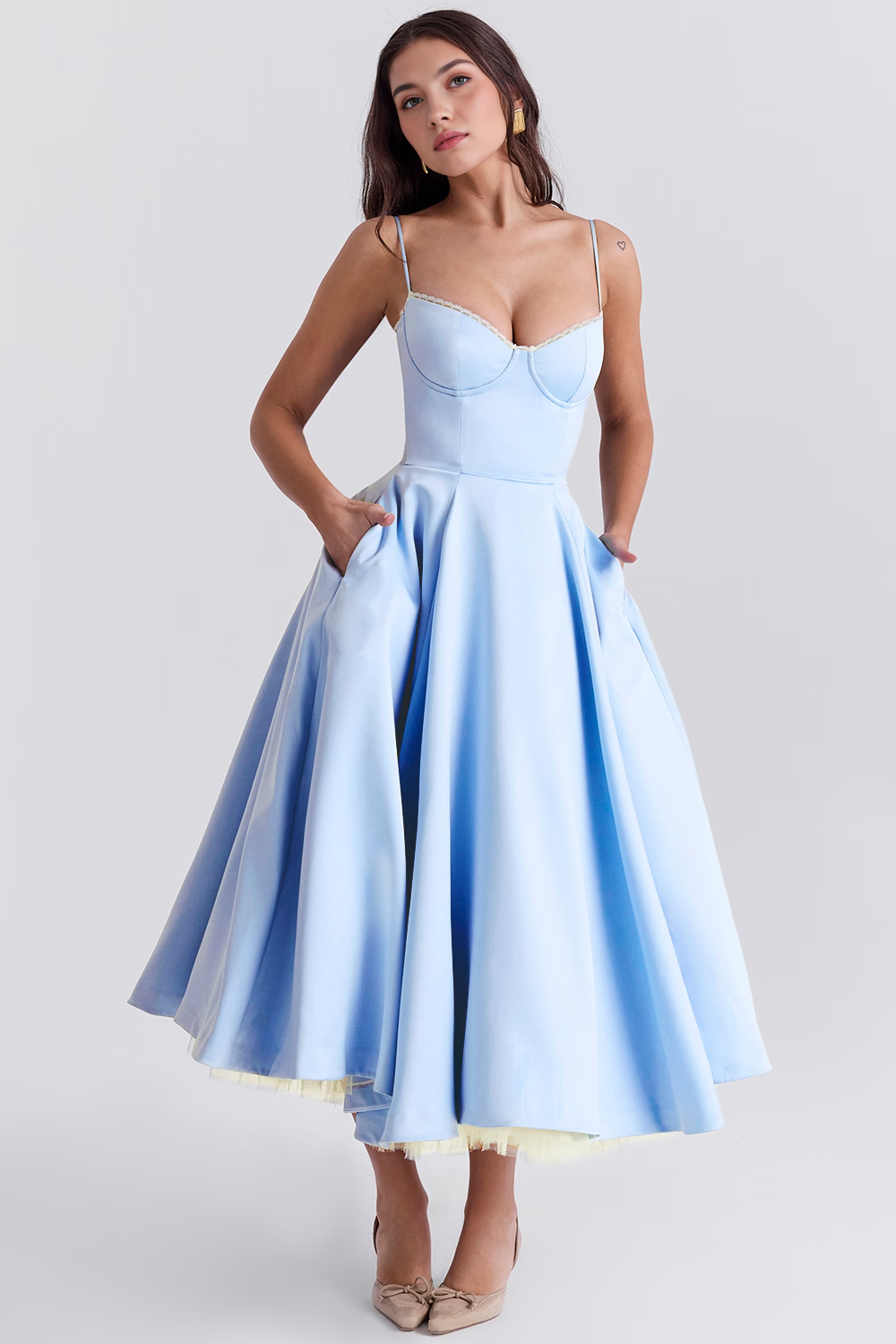 Vestido Midi Cloe - Camada Dupla