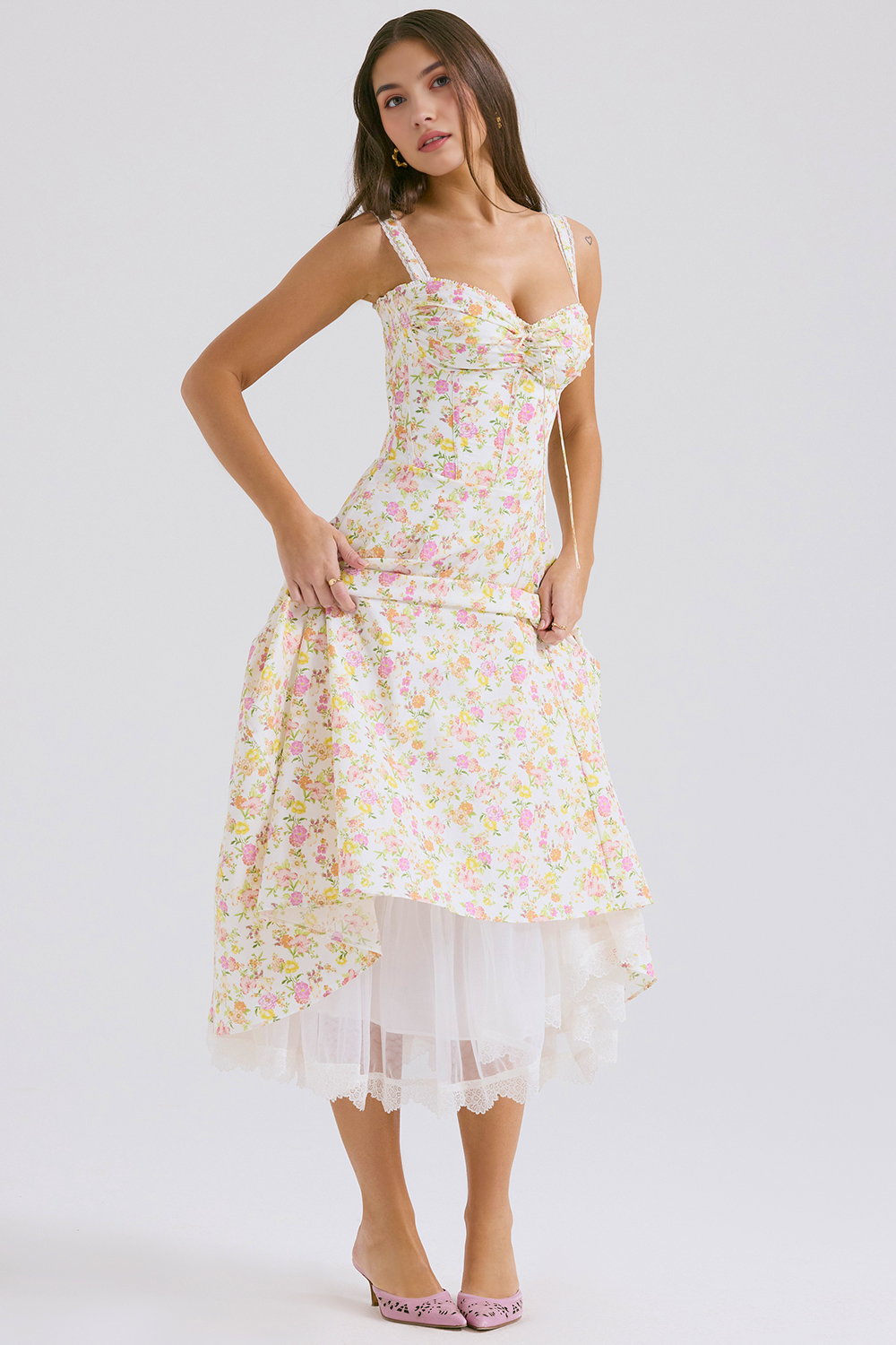 Vestido Bustier de Renda Valentina