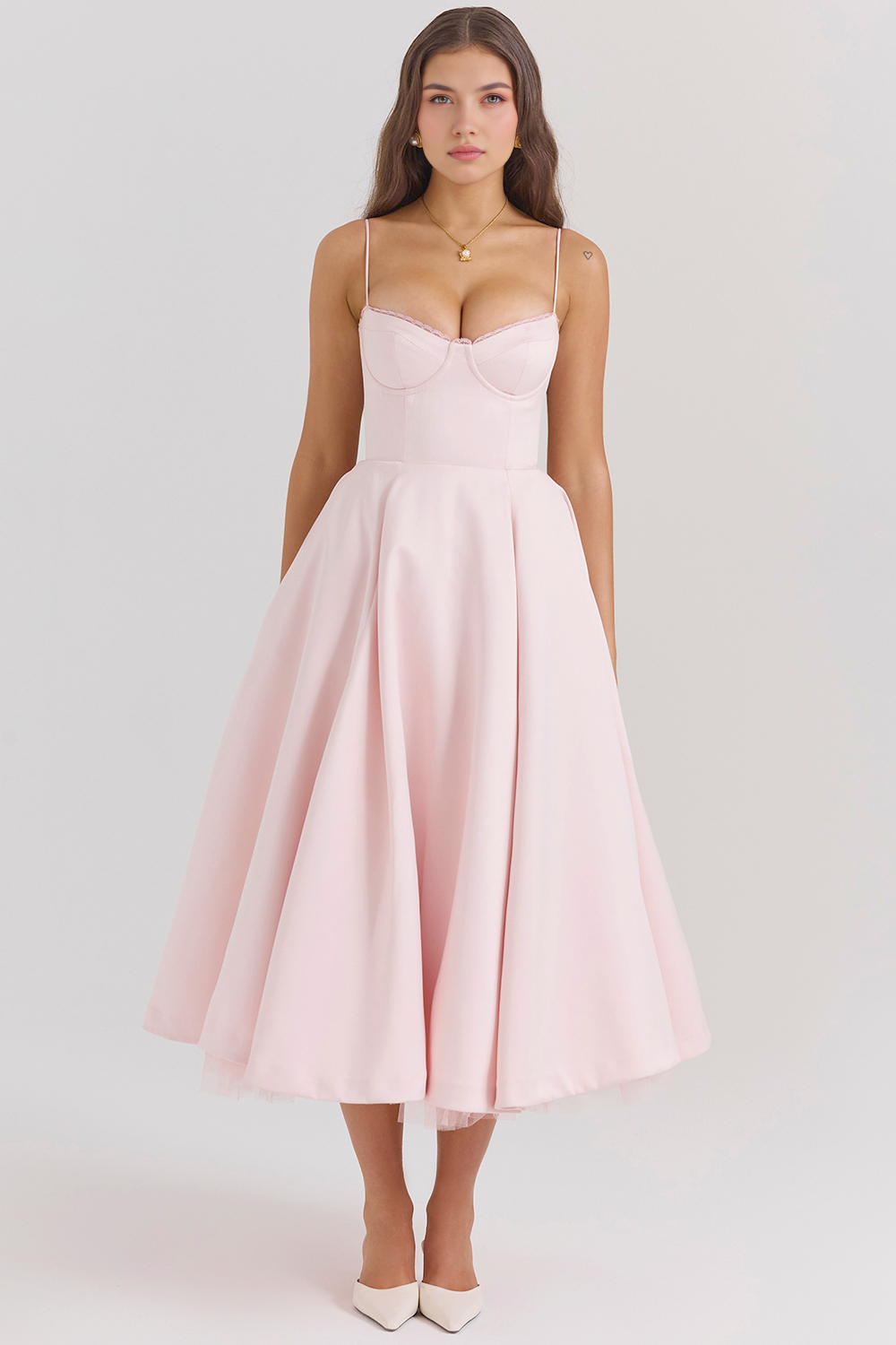 Vestido Midi Cloe de Camada Dupla