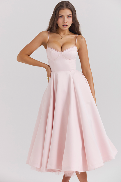 Vestido Midi Cloe de Camada Dupla