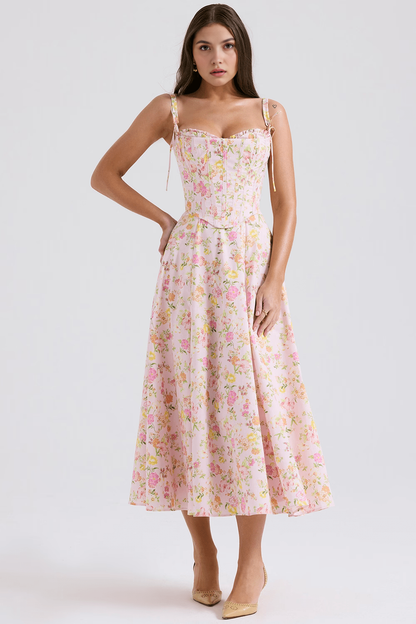 Vestido Midi Louise com Corset Removível