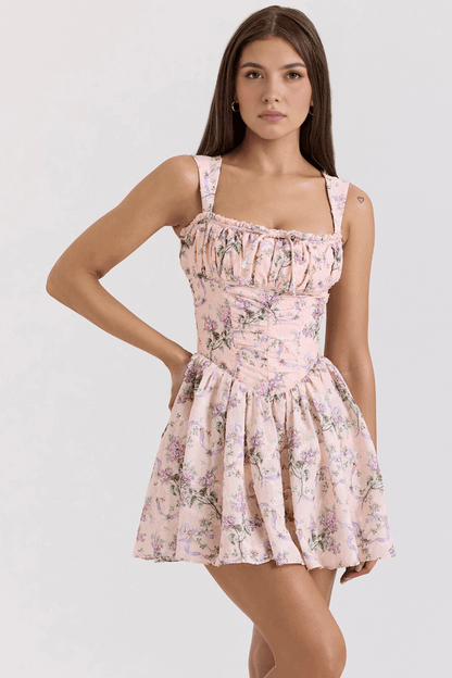 Vestido Curto de Poliéster