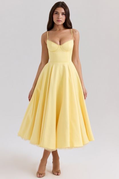 Vestido Midi Cloe de Camada Dupla