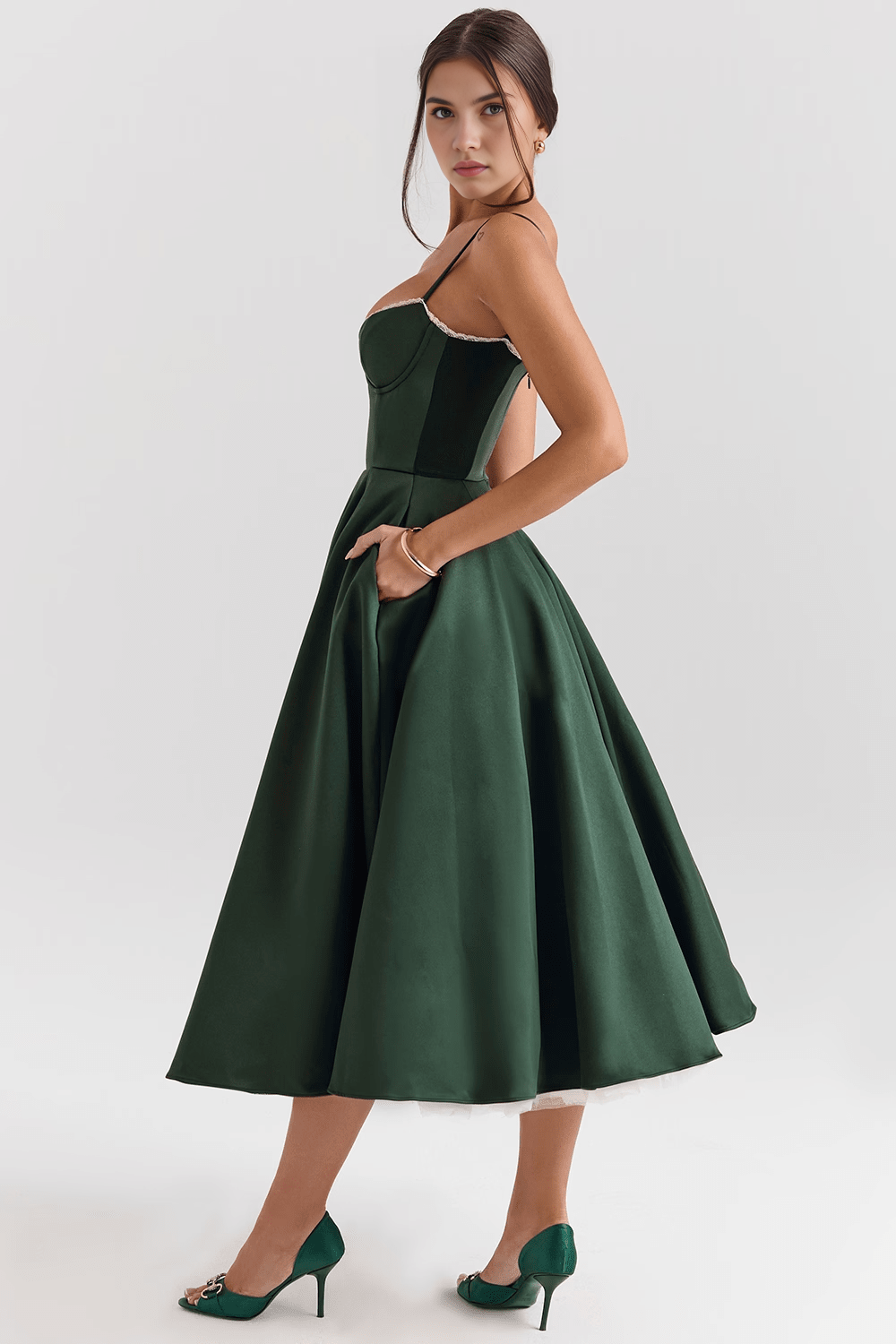 Vestido Midi Cloe de Camada Dupla
