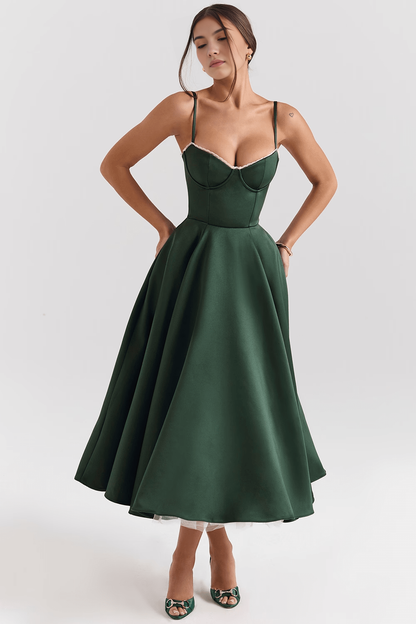 Vestido Midi Cloe de Camada Dupla