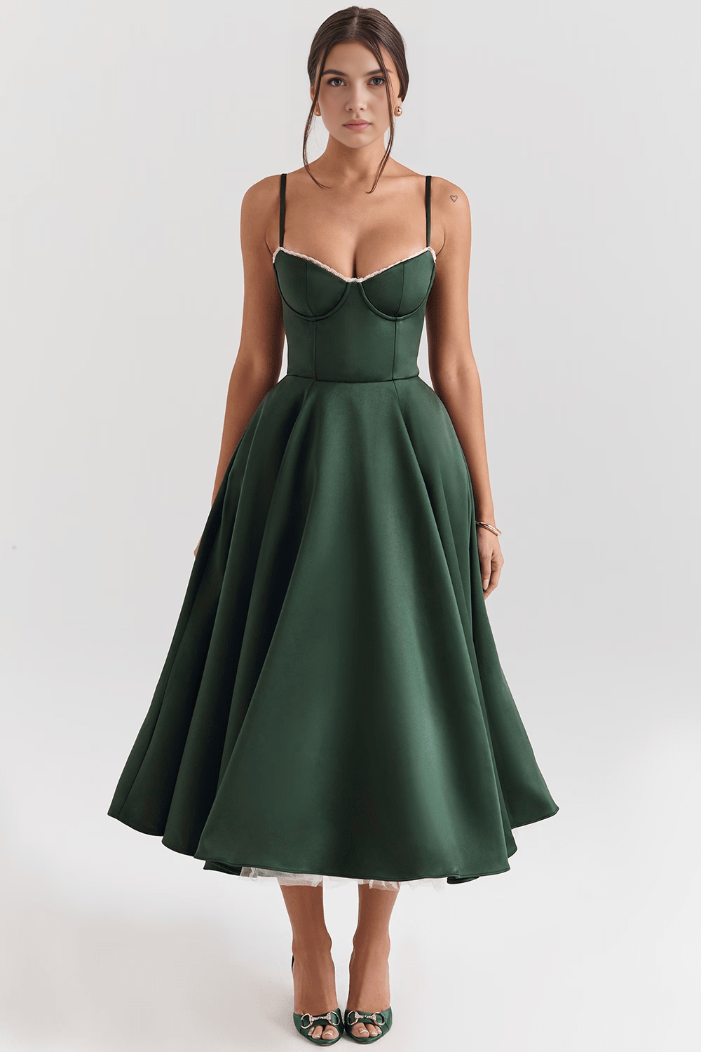 Vestido Midi Cloe de Camada Dupla