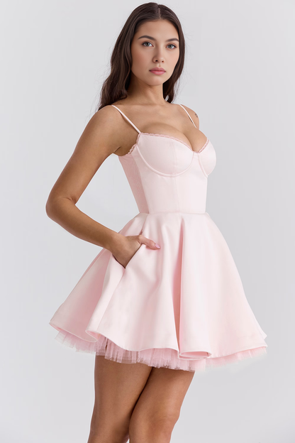 Vestido Curto de Camada Dupla Cloe