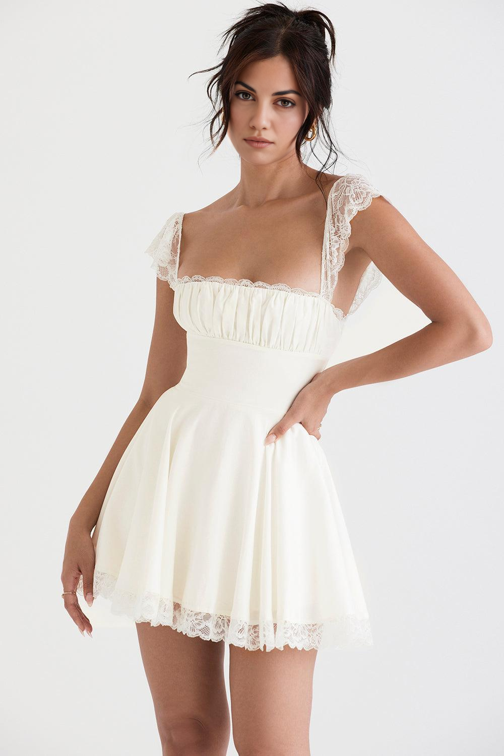 Vestido Bustier de Renda Jasmin