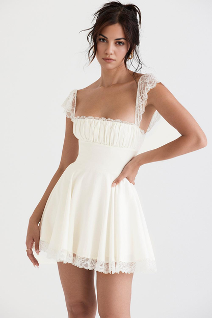 Vestido Bustier de Renda Jasmin